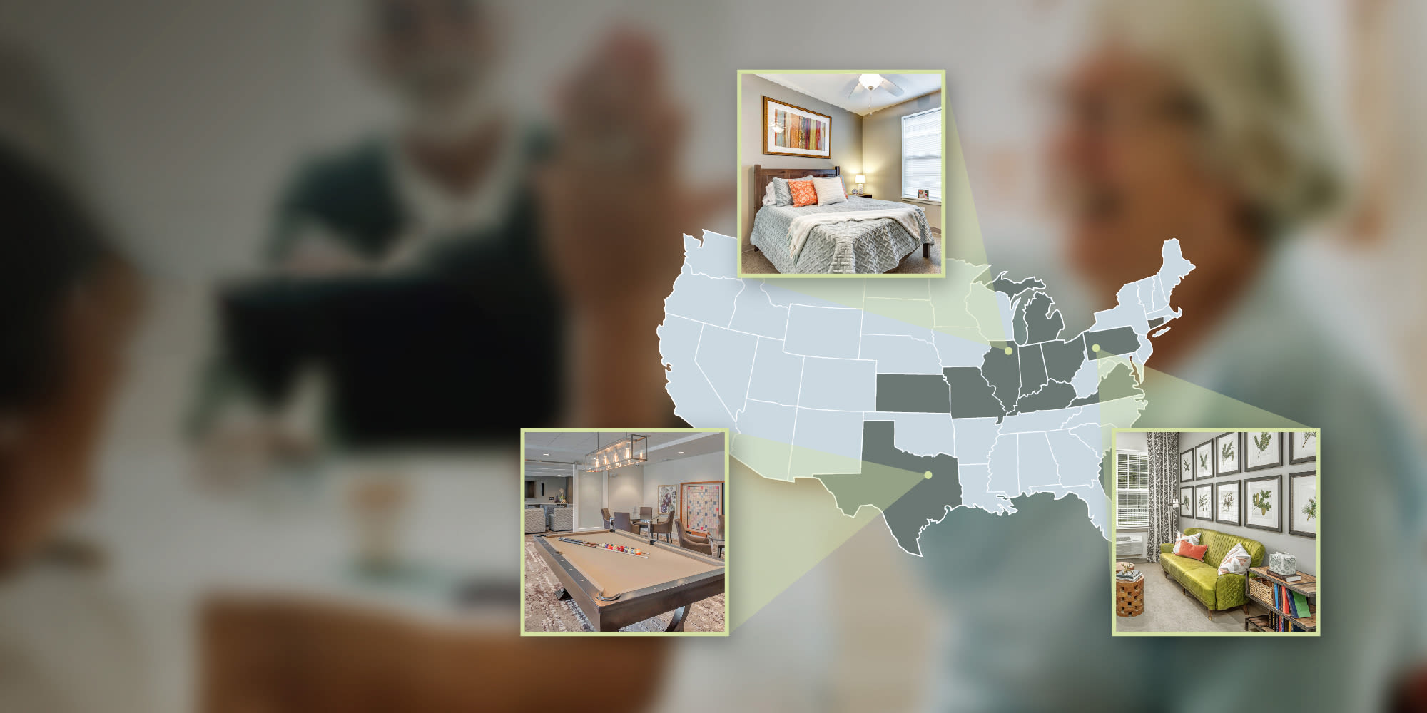 Corporate map graphic Anthology of Beaverton