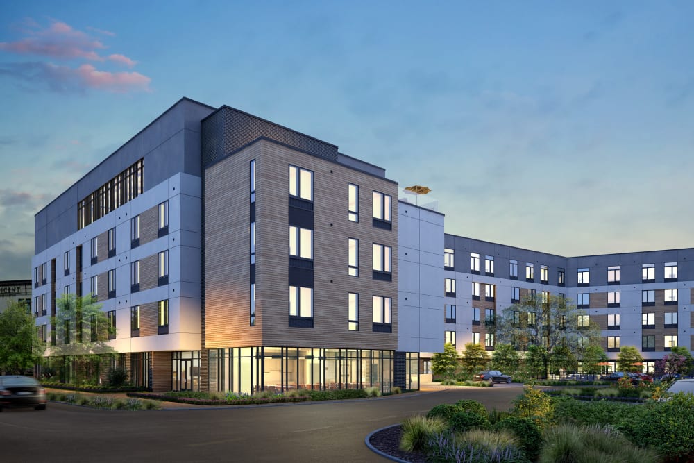 Exterior rendering of Anthology of The Arboretum in Austin, Texas