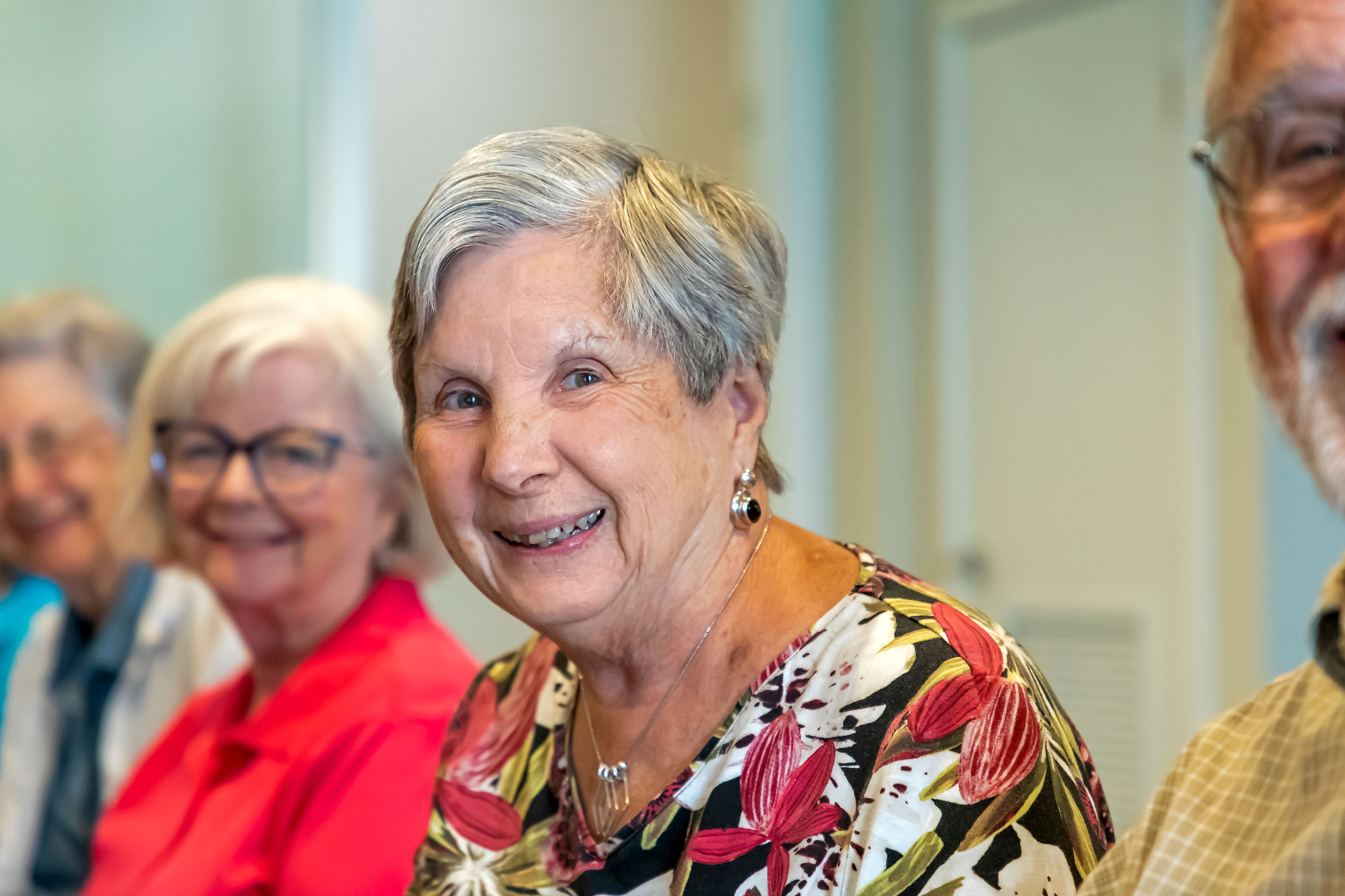 Residents dancing at a party at Anthology Senior Living in Chicago, Illinois