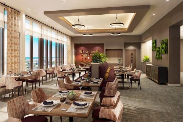 Dining room at Anthology of The Arboretum in Austin, Texas