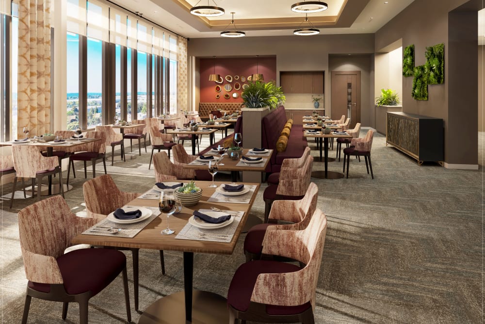 Dining room of Anthology of The Arboretum in Austin, Texas