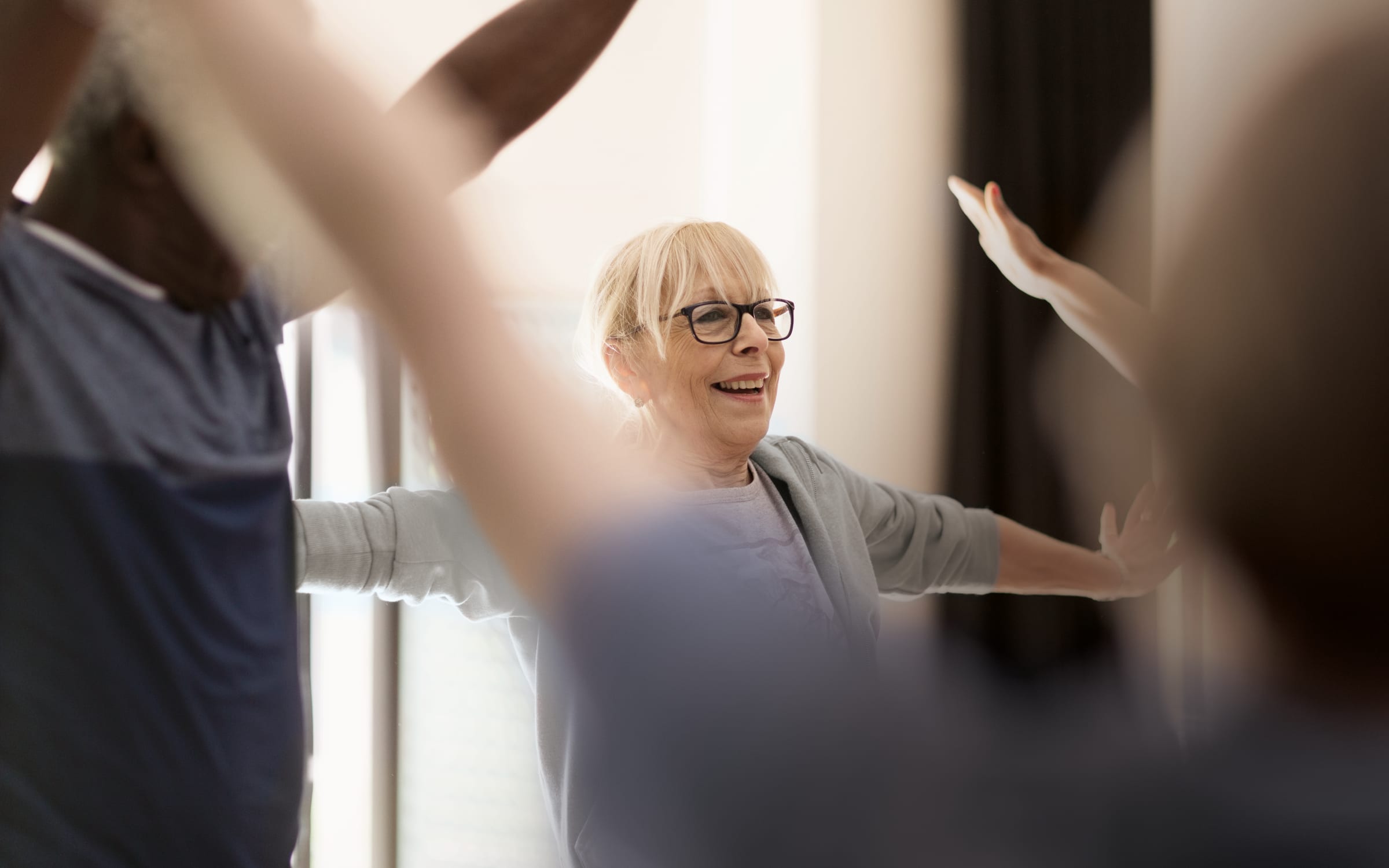 Exercise course for seniors at Anthology Senior Living in Chicago, Illinois